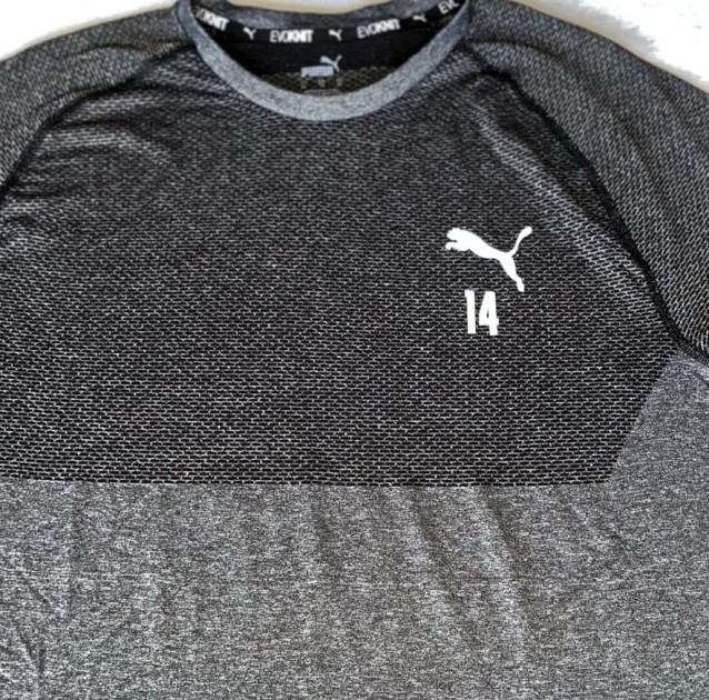 Aymeric Laporte Man City Training Kit Collection 2022/2023 - Worn Black/Grey Casual Jersey