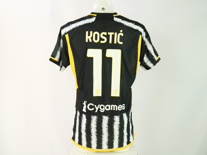 Kostic's Juventus Match-Issued Shirt, 2023/24