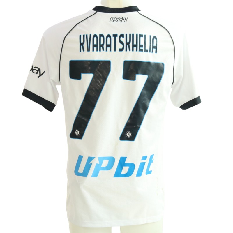 Kvaratskhelia's Napoli Unwashed Shirt, 2023/24