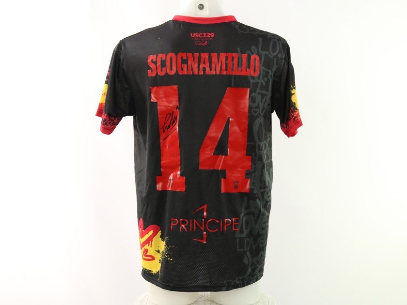 Maglia Scognamillo autografata Unwashed Catanzaro vs Brescia, 2024 - Limited Edition