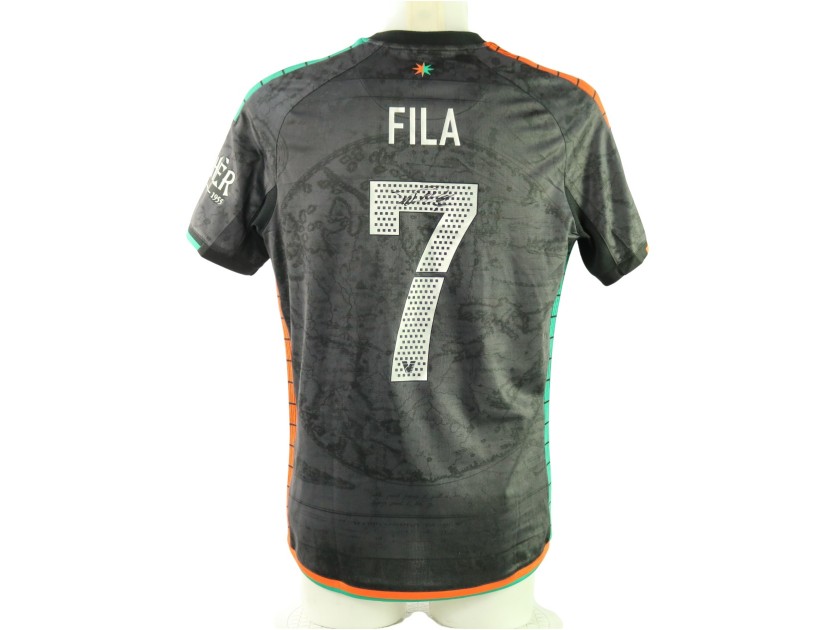 Fila's Signed Unwashed Shirt, Hellas Verona vs Venezia Coppa Italia 2025