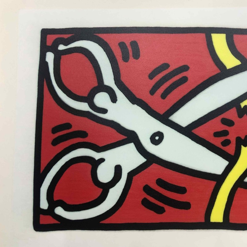 "Pop Shop 2 " hand signed artwork by Keith Haring