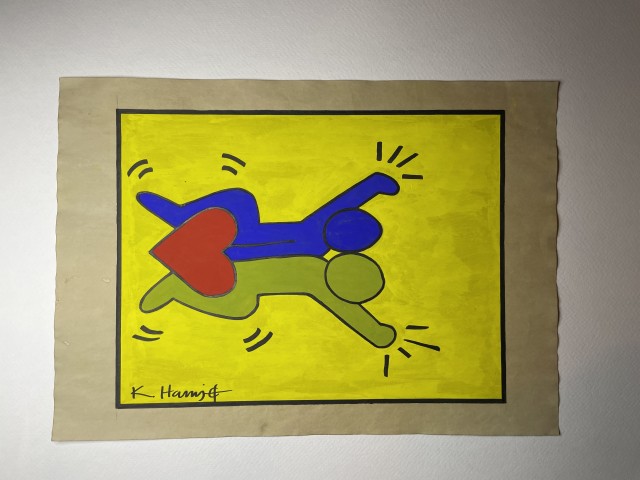 Keith Haring 1980s Signed Screenprint
