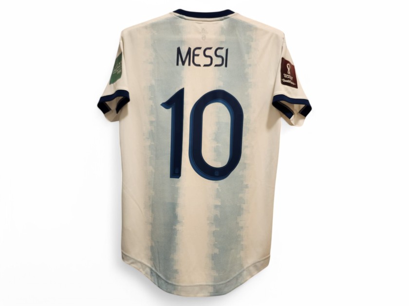 Lionel Messi's Argentina World Cup Qualifiers 2022 Match Issued Shirt