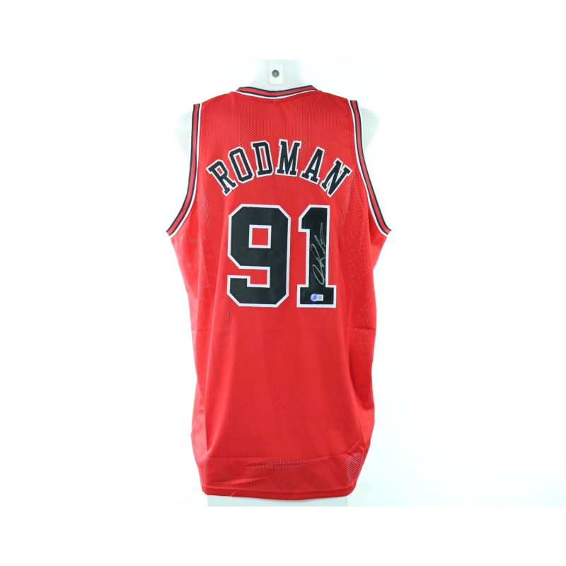 Canotta Replica Dennis Rodman Chicago Bulls - Autografata