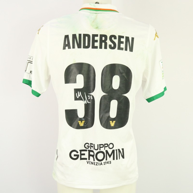 Andersen's Unwashed Signed Shirt, Venezia vs Feralpisalò 2024 "Team E1 Drogba"