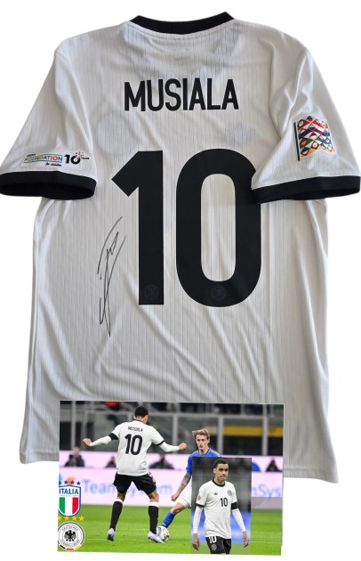Musiala's Signed "125 Years" Commemorative Match-Issued Shirt, Germany vs Italy Nations League 2025