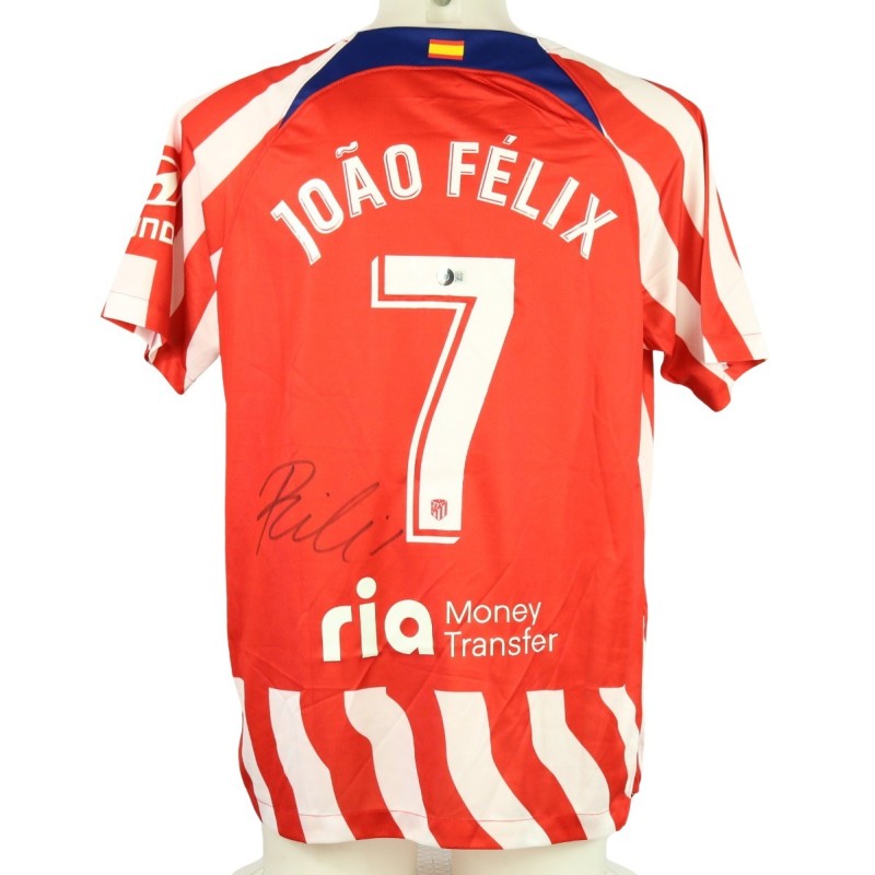 Joao Felix Official Atletico Madrid Signed Shirt, 2022/23