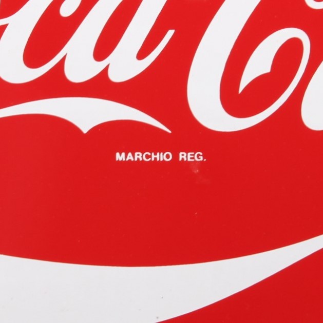 "Coca Cola" 1970s advertising banner