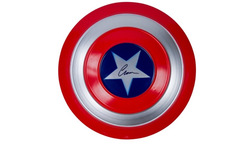 Captain America Shield Signed by Chris Evans