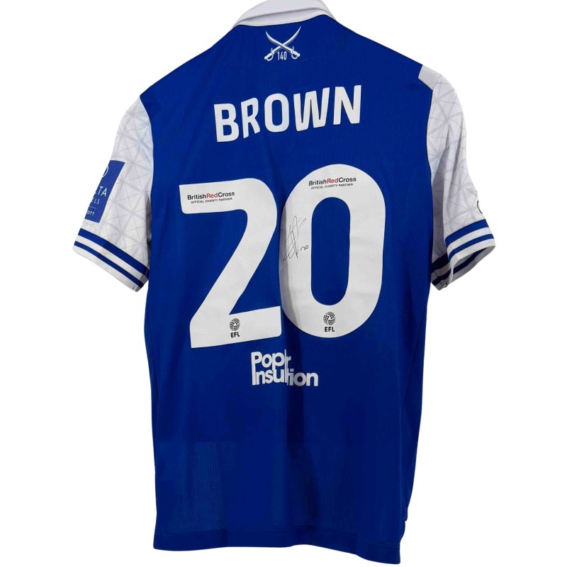 Brown's Bristol Rovers FA Cup Signed Match Worn Shirt 