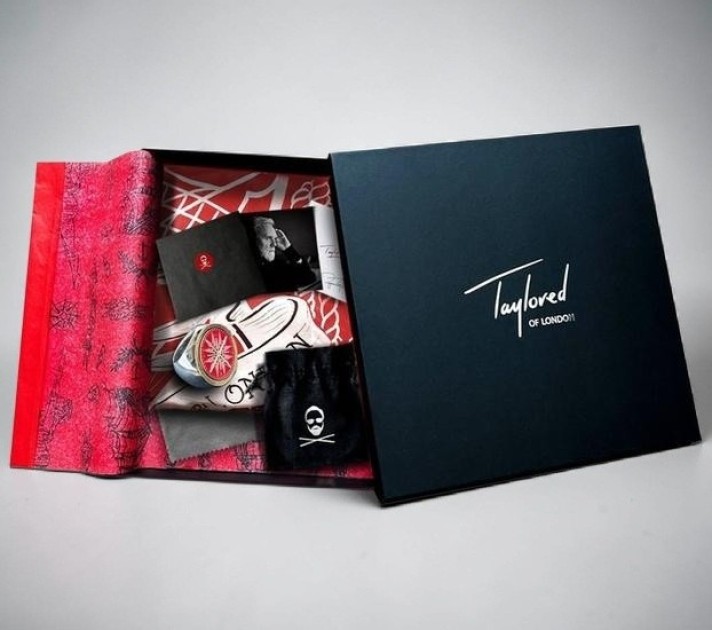 Roger Taylor of Queen Signed Taylored Scarf Ring And Peace Silk Scarf
