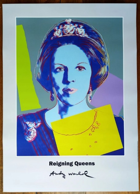"Reigning Queens (Beatrix)" Foursome by Andy Warhol