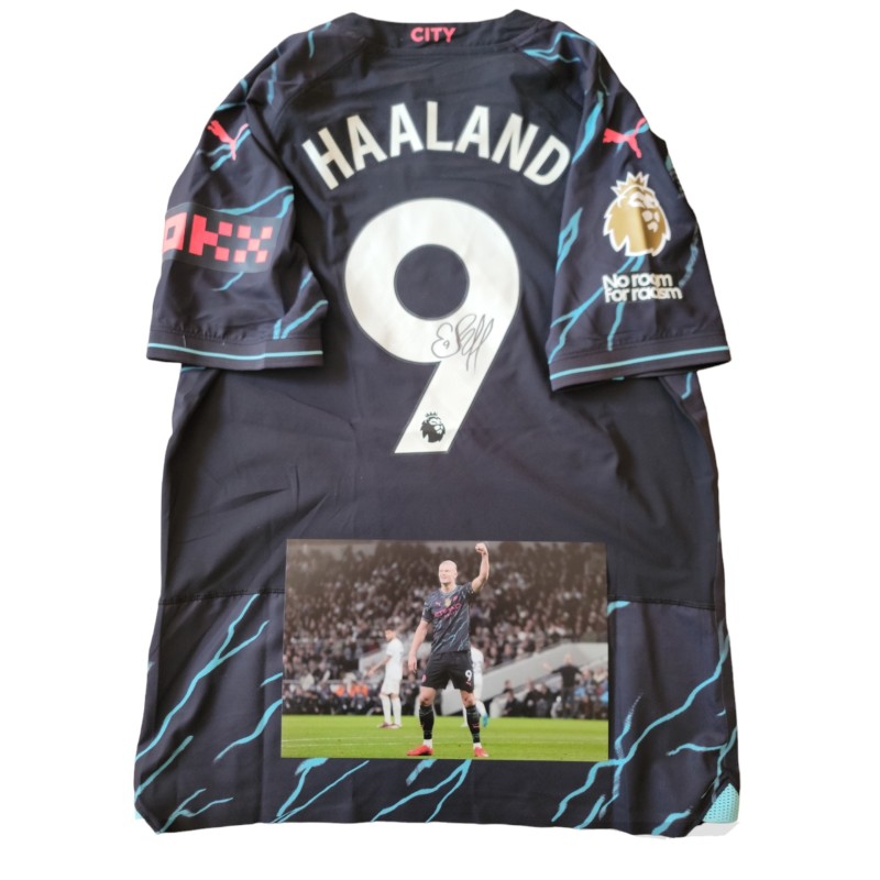 Haaland's Issued Signed Shirt, Tottenham vs Manchester City 2024