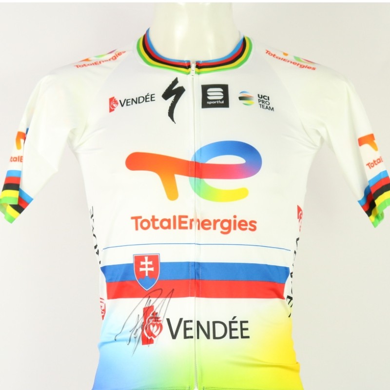 Official Total Energies 2023 jersey autographed by Peter Sagan