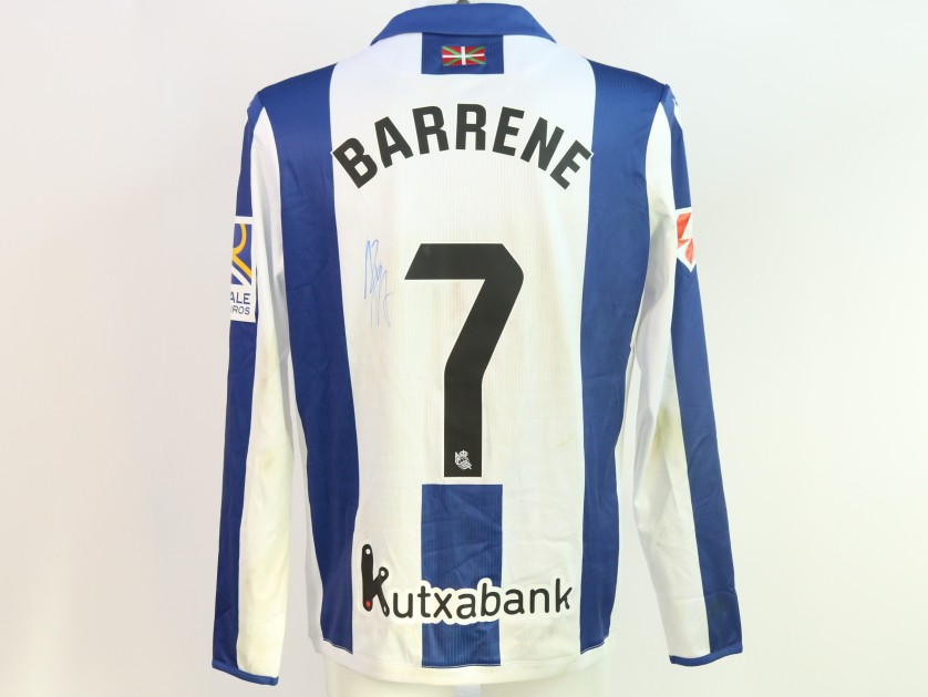 Barrenetxea's Signed Unwashed Shirt, Real Sociedad vs Osasuna 2024