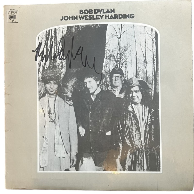 Bob Dylan Signed John Wesley Harding Vinyl LP