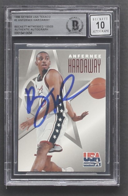 Penny Hardaway Carta firmata Team USA