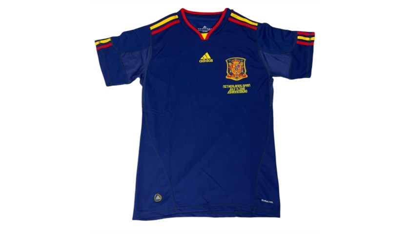 David Villa's Official Spain Signed Shirt, World Cup Final 2010