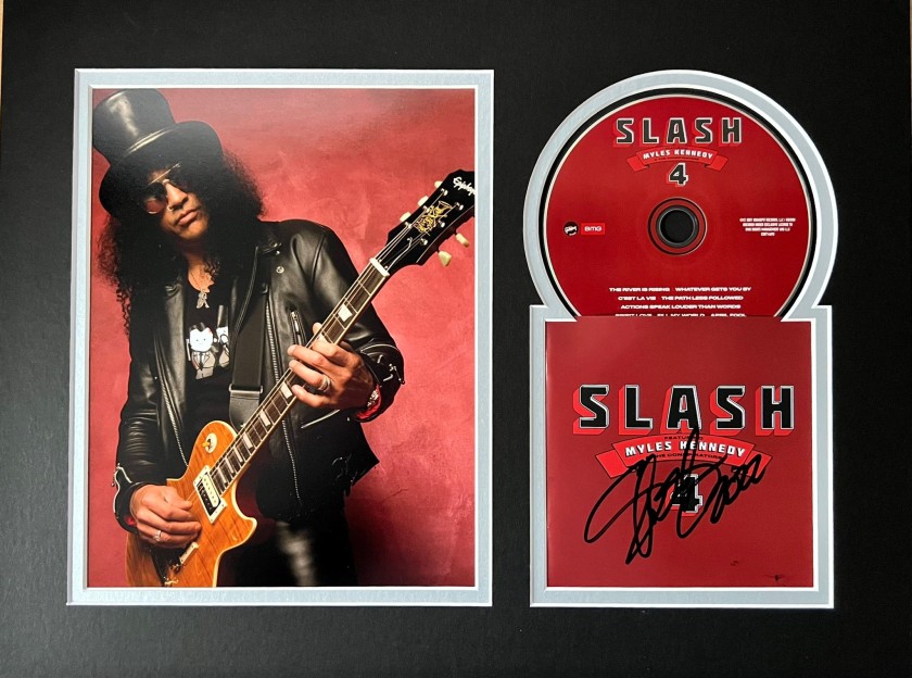 Slash Signed and Mounted CD