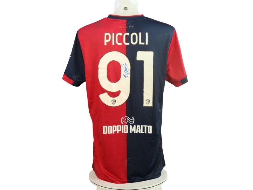 Piccoli's Signed Unwashed Shirt, Cagliari vs Empoli 2024