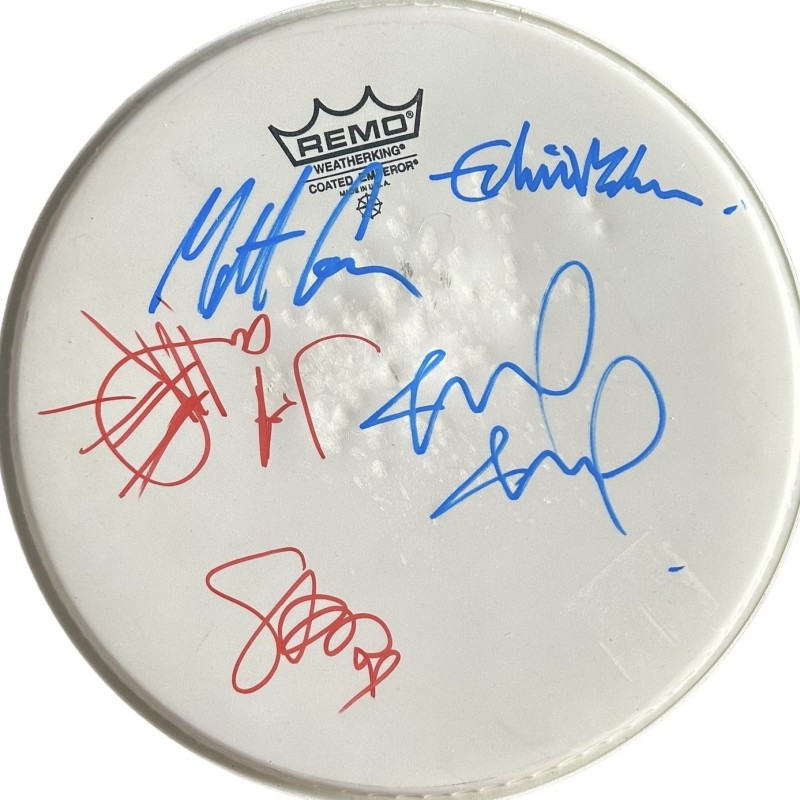 Pearl Jam Signed Drumskin