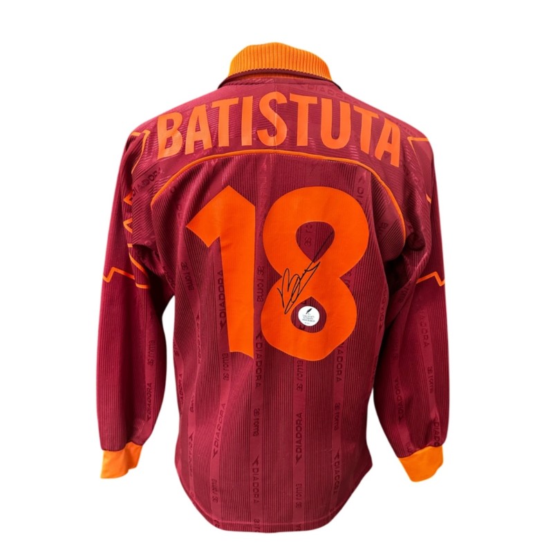 Batistuta's Roma Signed Official Shirt, 1999/00