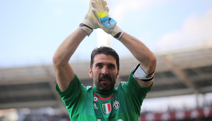 Buffon's Signed Captain Armband, Issued Torino-Juventus 2015/16