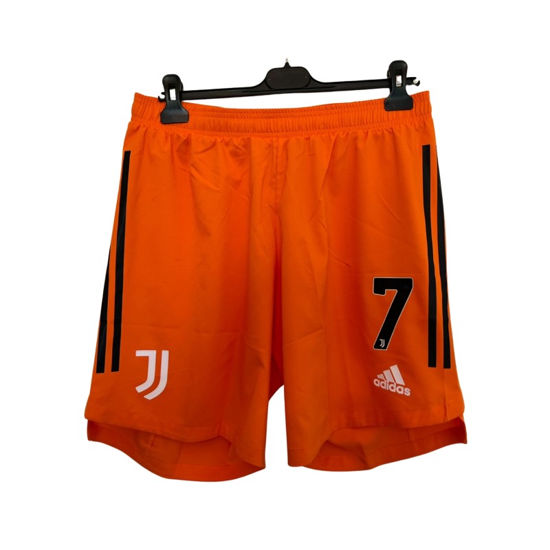 Cristiano Ronaldo's Juventus Match-Issued Shorts, 2020/21