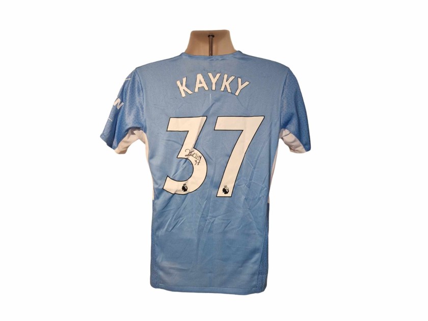 Maglia ufficiale firmata Manchester City 2021/22 di Kayky