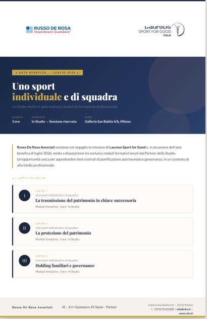 Three Wealth Planning and Governance Training Modules by Russo De Rosa Associati