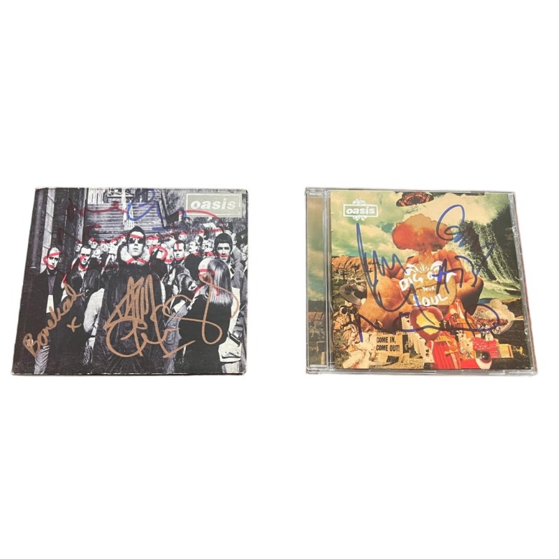 Oasis Signed Two CDs - Package 1