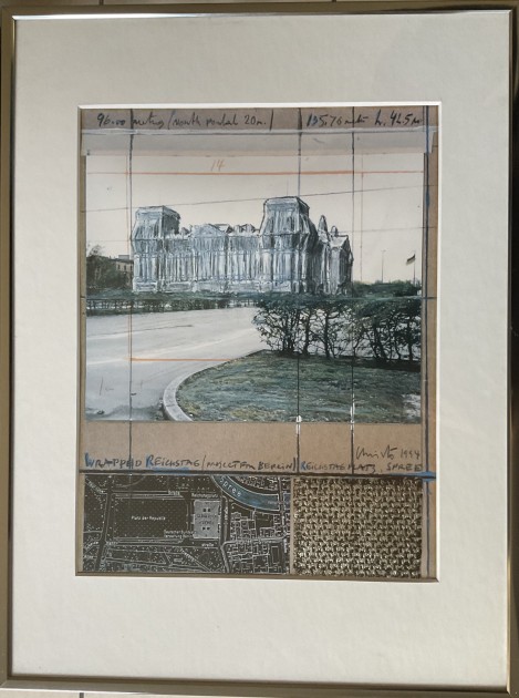 "Wrapped Reichstag 1994" by Christo