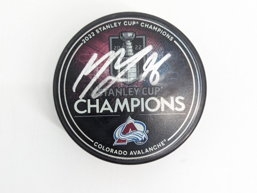  Disco hockey Stanley Cup 2022 Avalanche - Autografato da Mikko Rantanen