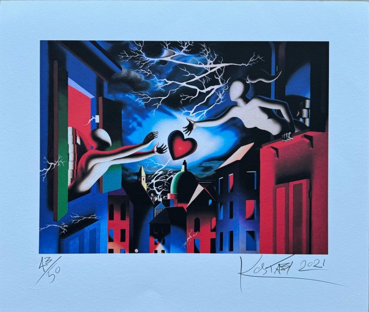 "Night Passion" by Mark Kostabi