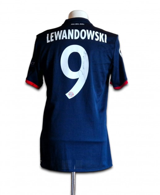 Lewandowski's Bayern Munich Champions League Signed Match Shirt 