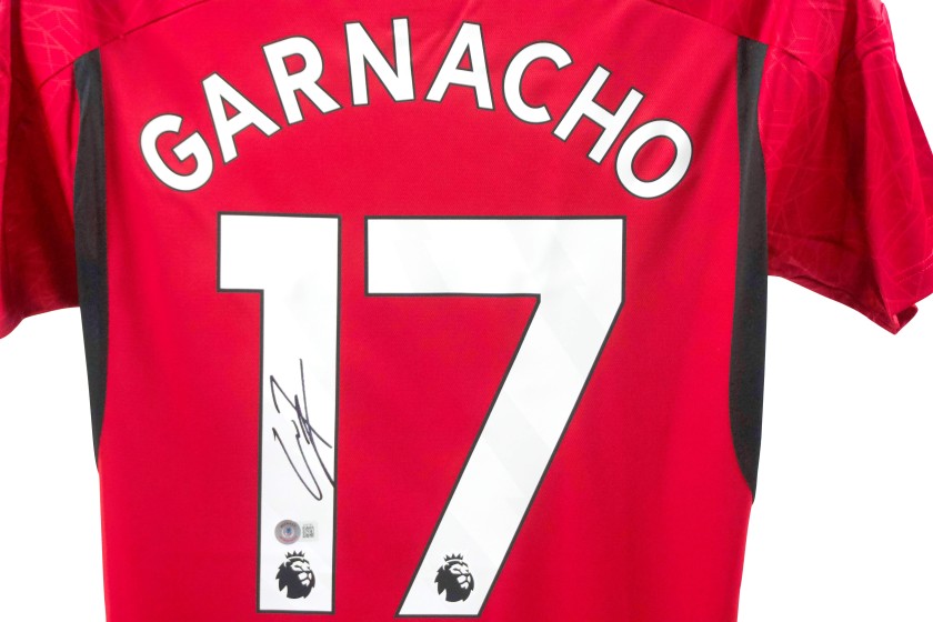 Alejandro Garnacho's Manchester United Signed Shirt - CharityStars