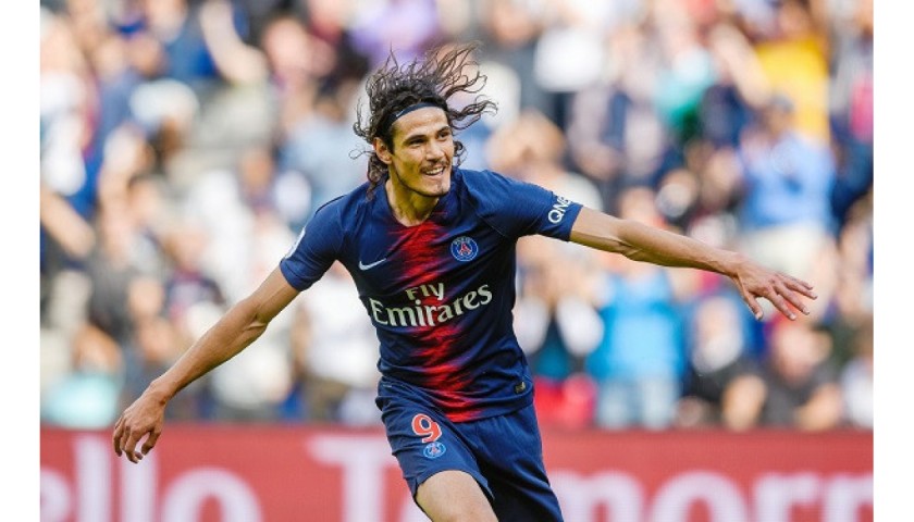 Cavani's PSG Match Shirt, 2017/18 - CharityStars