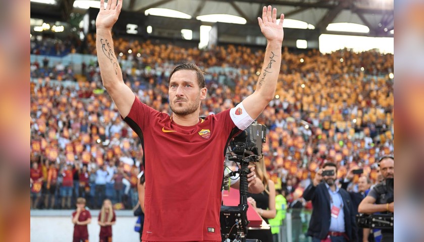 Francesco Totti Collector's Box with Captain's Armband and Farewell Letter
