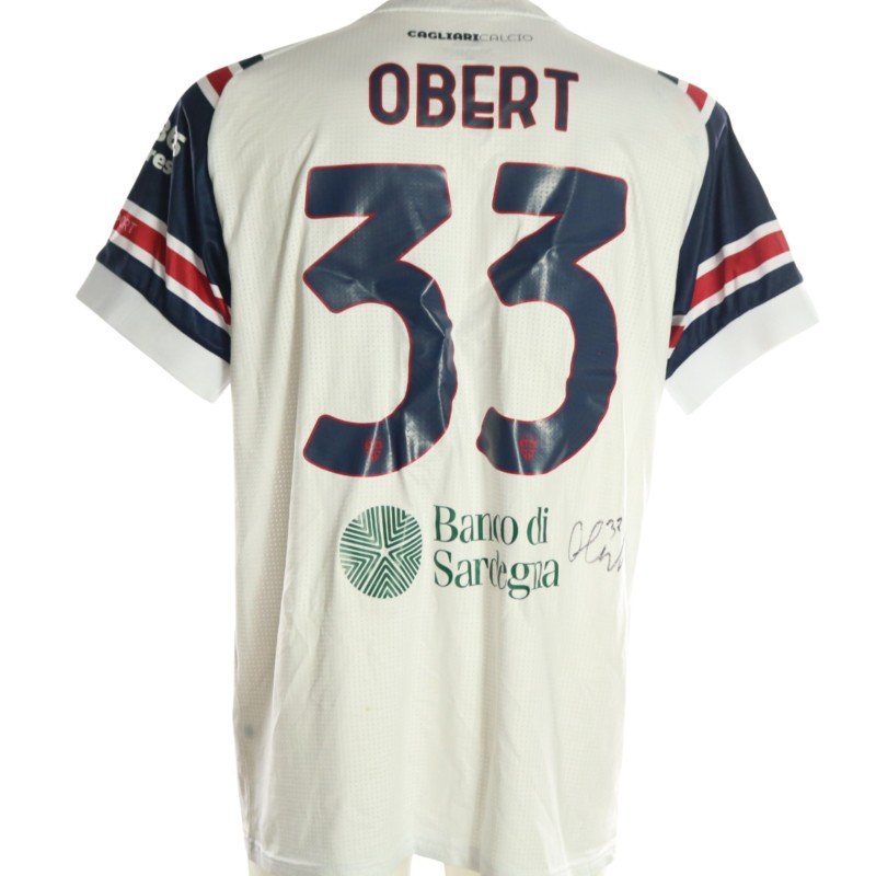 Obert's Signed Unwashed Shirt, Cagliari vs Torino 2026