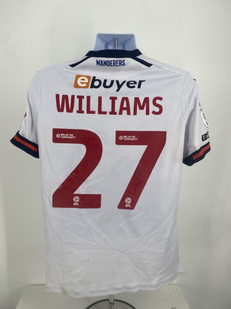 Randell Willams' Bolton Wanderers Signed Match Worn Shirt, vs Mansfield 