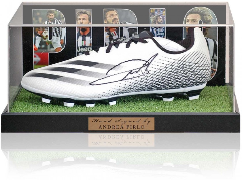 Andrea Pirlo Signed Football Boot Presentation 