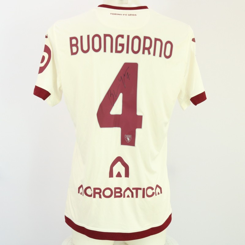 Buongiorno's Signed Unwashed Shirt, Atalanta vs Torino 2024