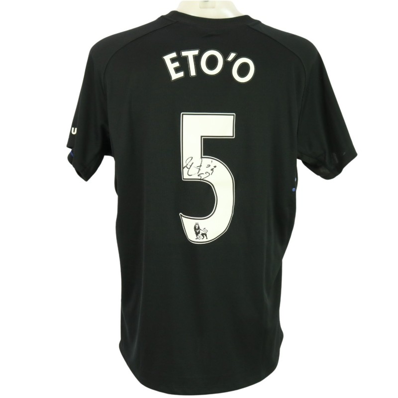 Eto'o Official Everton Signed Shirt, 2014/15