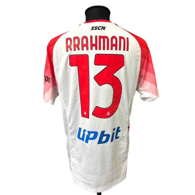 Rrahmani's Napoli vs Cremonese Issued Shirt, 2023 - Valentine's Day Special Edition