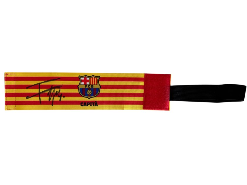 Frenkie De Jong's Signed Match Worn FC Barcelona Captain Armband