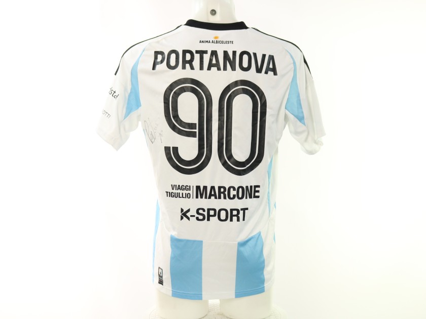 Maglia Portanova Virtus Entella vs Pianese Unwashed, 2025 - Autografata