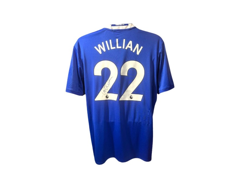 Willian's Chelsea 2017/18 Signed Official Shirt