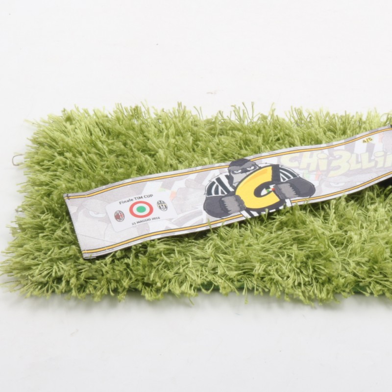 Fascia Capitano Chiellini, Preparata Finale Tim Cup Juventus-Milan, Autografata
