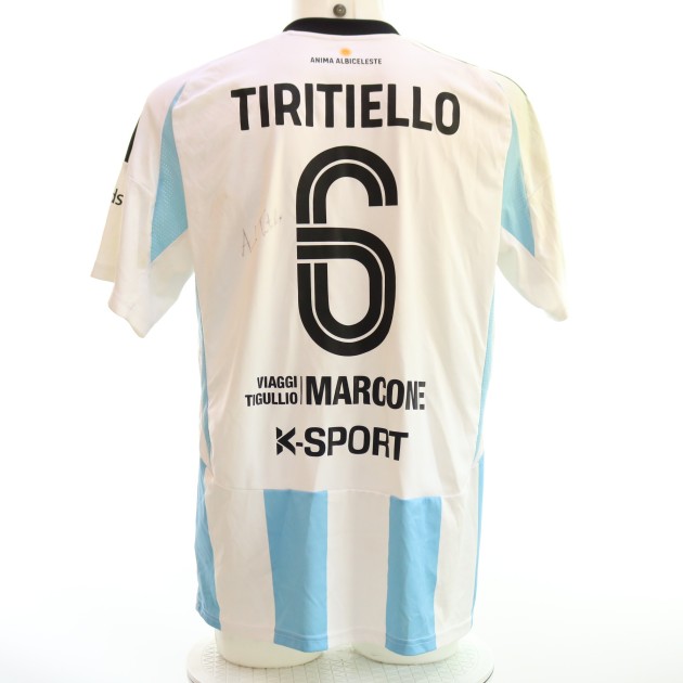 Tiritiello's Unwashed Signed Shirt, Virtus Entella vs Milan Futuro 2024